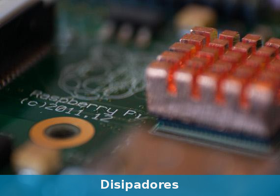 Tenemos disipadores de aluminio para Raspberry pi de varias medidas: tipo ICK BGA 10mm x 10mm x 10mm, tipo ICK BGA 14mm x 14mm x 10mm, colo negro